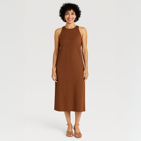 Lively Lumina Dresses & Skirts - A284 • Satin High Neck Midi Dress